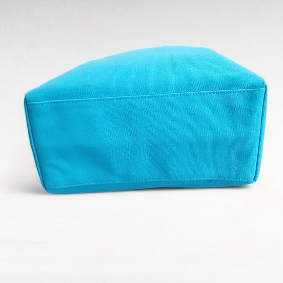 Ralph Lauren Blue Canvas Tote Shoulder Shopper Bag - Picture 7 of 13